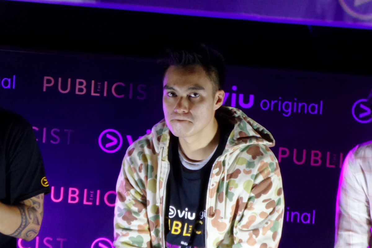 Baim Wong ketika menghadiri acara perilisan serial The Publicist di CGV Grand Indonesia, Thamrin, Jakarta Pusat, Rabu (22/11/2017).