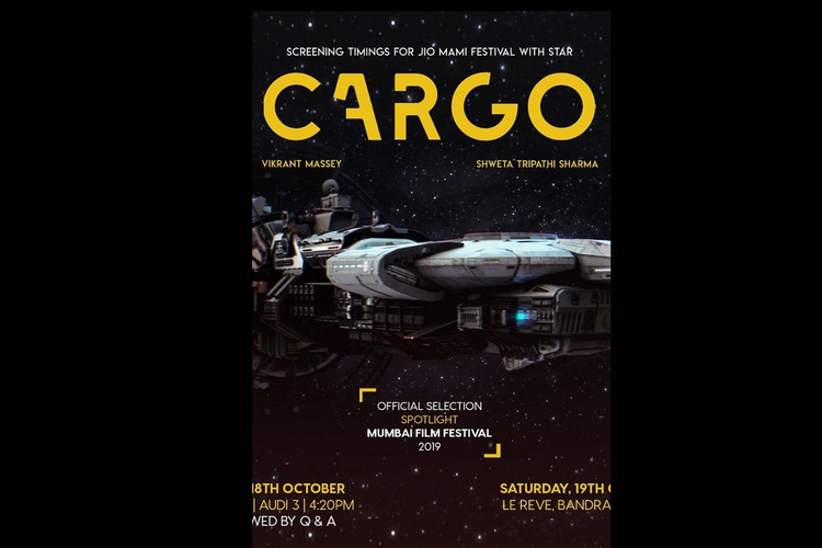 Film India Cargo (2019) yang dibintangi Vikrant Massey dan Shweta Tripathi dijadwalkan tayang di Netflix 9 September 2020.