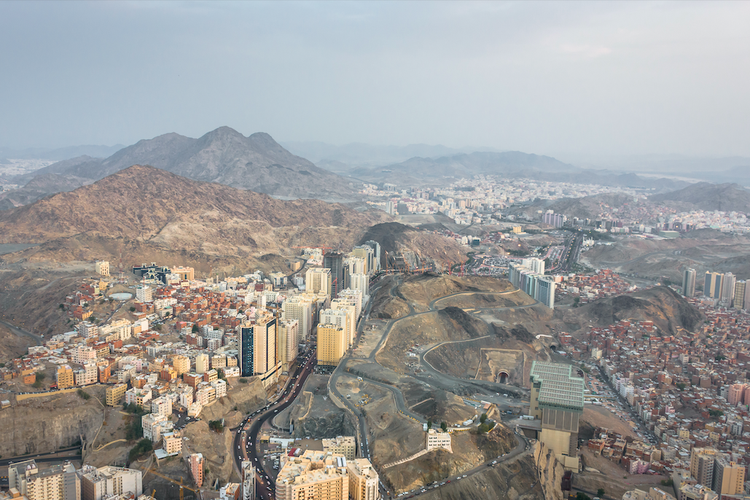 Pemandangan Kota Mekkah, salah satu kota paling panas di dunia