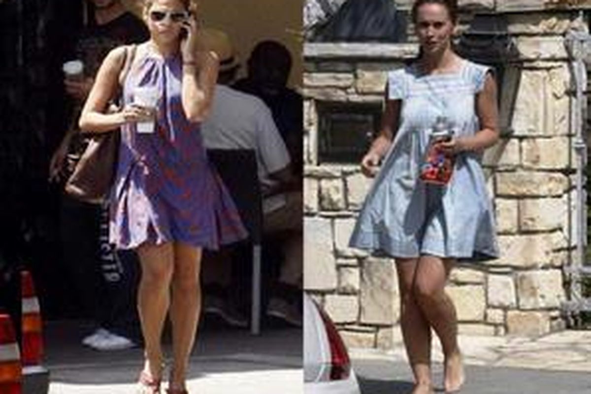 Bila kurang pede dengan gaun yang menampakkan pundak, coba model yang seperti ini.