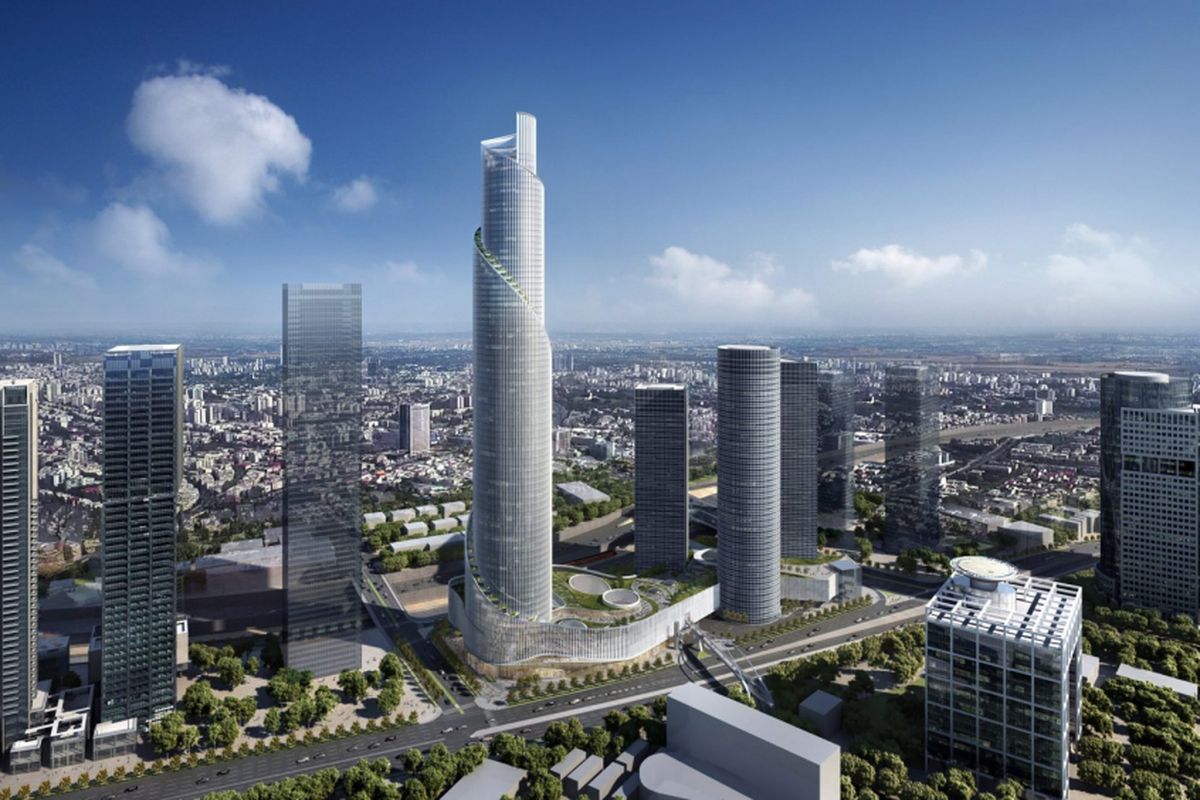 Azrieli Tower rancangan KPF.