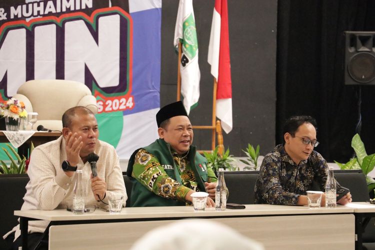 Ketua Partai Kebangkitan Bangsa (PKB) Dewan Perwakilan Rakyat (DPR) Republik Indonesia (RI), Cucun Ahmad Syamsurijal dalam kegiatan Konsolidasi Fraksi PKB DPR RI di Mercure Convention Center Ancol, Jakarta, Kamis (30/11/2023).