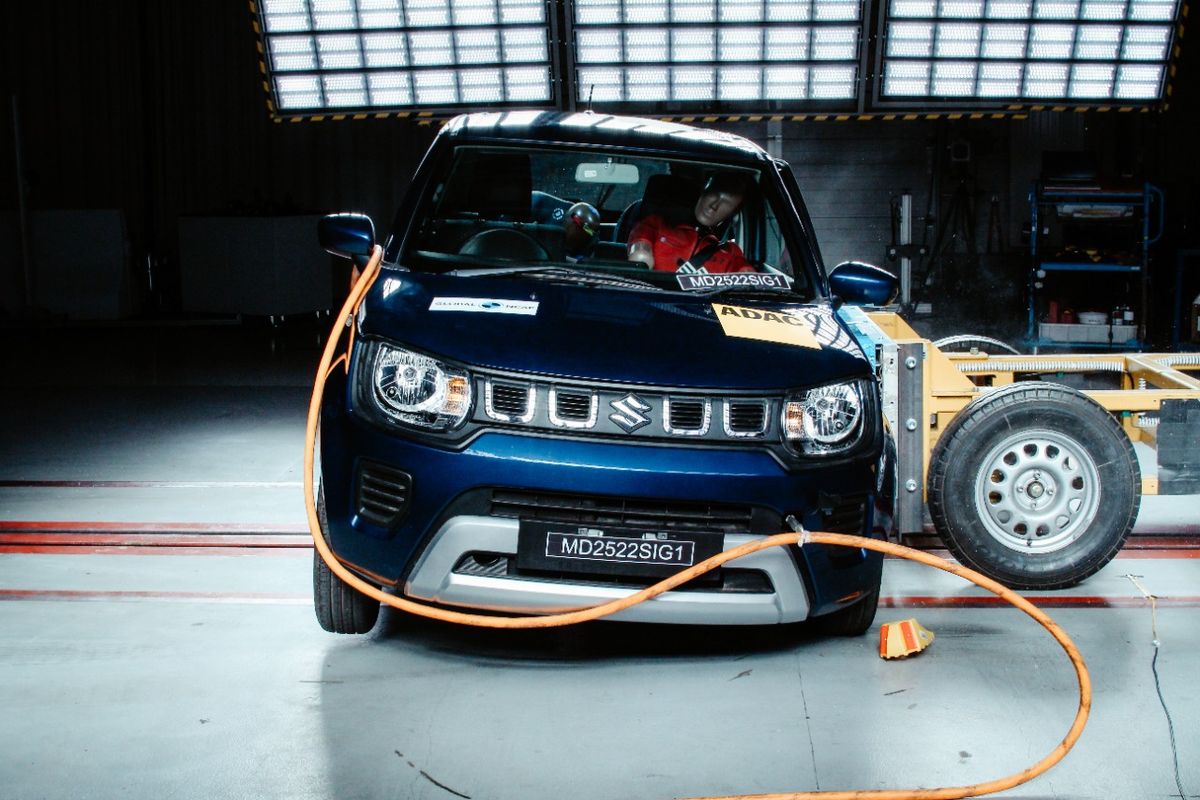 Tes tabrak yang dilakukan oleh Global NCAP pada Suzuki Ignis