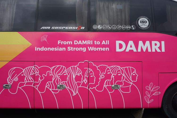 Bus Pink DAMRI