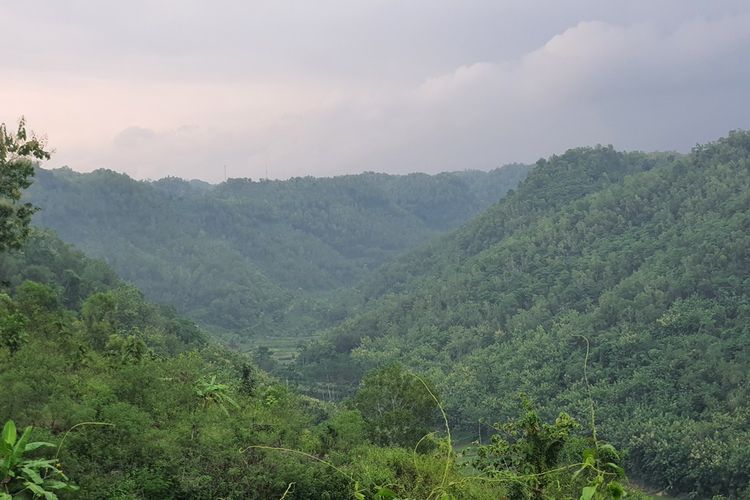 Bekas Aliran Bengawan solo purba Lokasi Padukuhan Wotawati