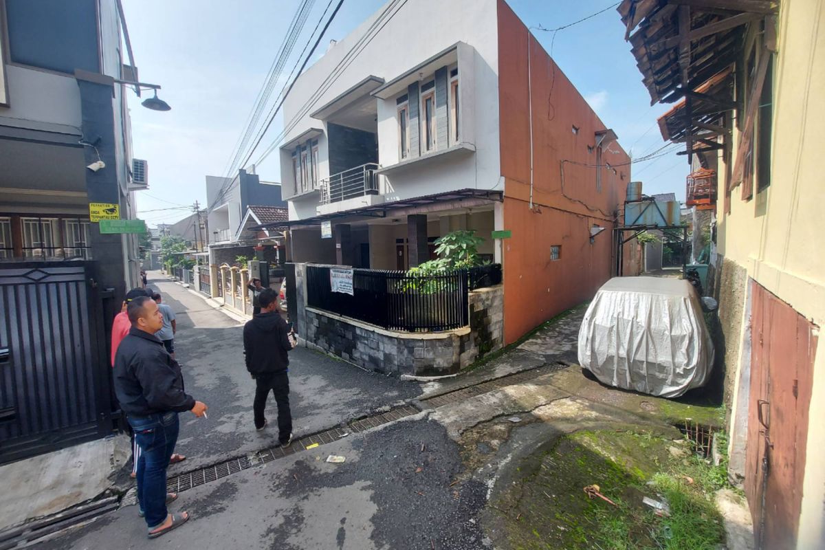 Suasana lokasi penusukan bocah SD di Cimahi oleh pria tak dikenal, Kamis (20/10/2022).