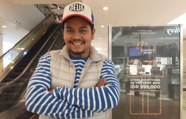 Indra Bekti saat ditemui usai jumpa pers Wadyabala Hunt 2018 di Plaza Indonesia, Thamrin, Jakarta Pusat, Selasa (6/3/2018).