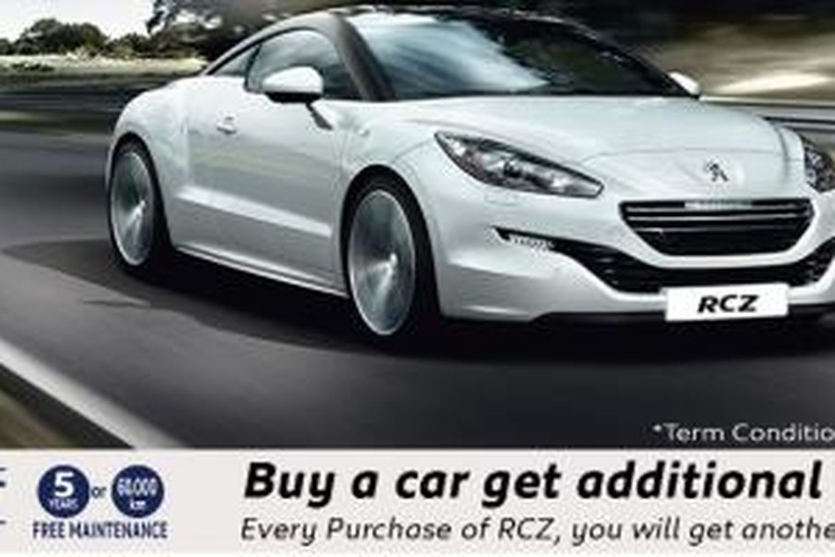 Peugeot Indonesia punya tawaran menarik, beli RCZ gratis daihatsu Ayla.
