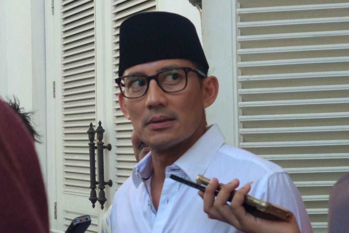 Wakil Gubernur DKI Jakarta Sandiaga Uno di Al-Jazeerah Polonia, Senin (18/6/2018).