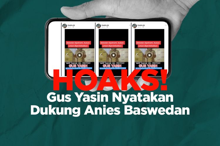 Hoaks! Gus Yasin Nyatakan Dukung Anies Baswedan