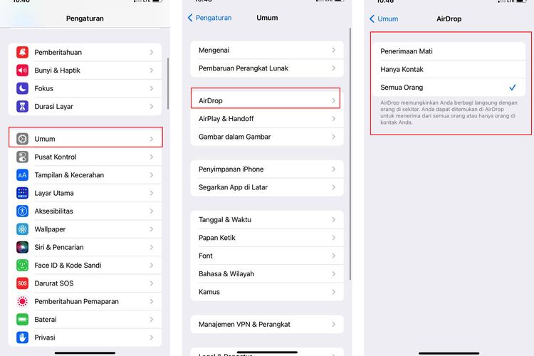 Di Mana Letak AirDrop IPhone Dan IPad?