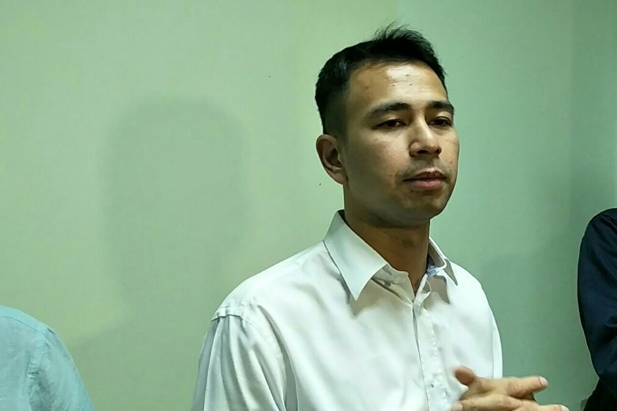 Artis peran Raffi Ahmad saat ditemui di kantor pusat MUI, kawasan Menteng, Jakarta Pusat, Kamis (30/5/2019).