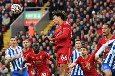 Hasil Liverpool Vs Brighton 2-2, The Reds Dikejutkan di Anfield