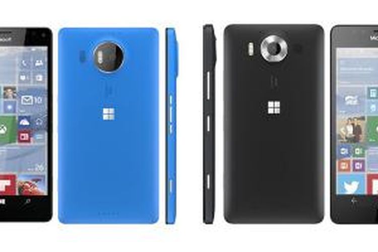 Lumia Talkman (kiri) dan Cityman (kanan), duo smartphone Lumia premium dari Microsoft.