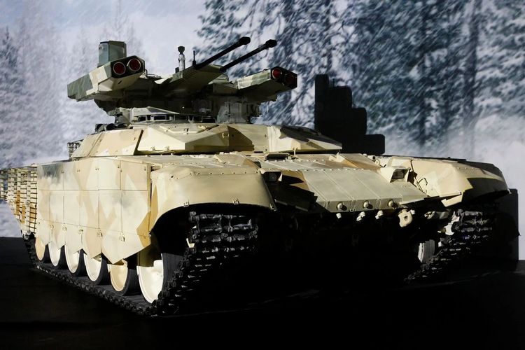 BMPT-72 atau terminator, kendaraan lapis baja yang dikembangkan oleh perusahaan mesin Rusia Uralvagonzavod dan dibangun di atas sasis tank tempur T-72.

