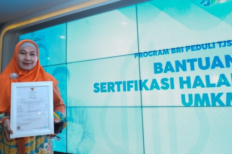 Peserta sertifikasi halal yang didukung oleh BRI Peduli