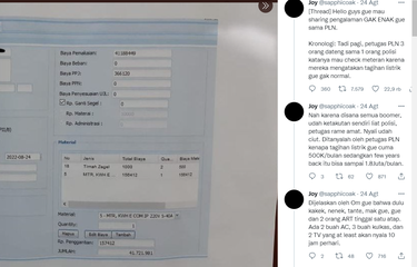 Viral, pelanggan PLN diduga mencuri listrik dan didenda Rp 41 juta
