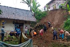 Hujan Sepanjang Hari, 20 Lokasi di 7 Dusun Ciamis Tertimbun Tanah Longsor