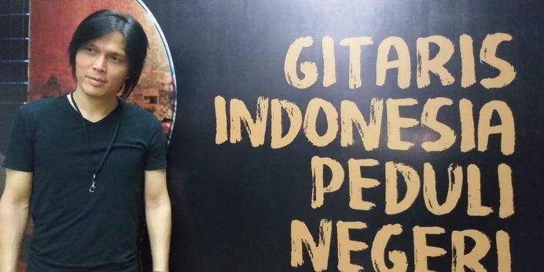 Once Mekel dalam wawancara di acara Gitaris Indonesia Peduli Negeri di Bentara Budaya Jakarta (BBJ), Palmerah, Jakarta Pusat, Kamis (11/10/2018) malam.