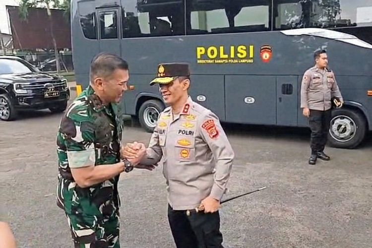 Kapolda Lampung Temui Kodam XXI/Radin Inten, Tegaskan Soliditas TNI-Polri