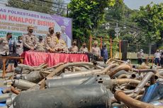 Polrestabes Bandung Musnahkan 1.743 Knalpot Bising Hasil Penindakan Januari-Maret