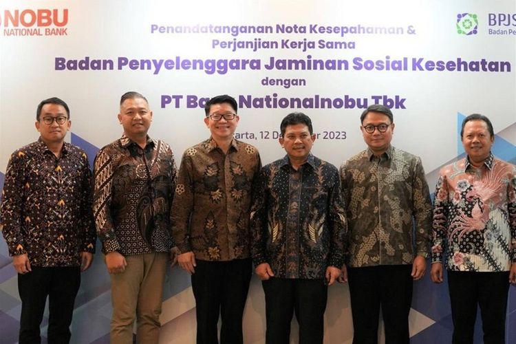 Badan Penyelenggara Jaminan Sosial (BPJS) Kesehatan bersama PT Bank Nationalnobu Tbk (Nobu Bank) menandatangani Perjanjian Kerja Sama (PKS) Supply Infrastructure Financing (SIF) pada Selasa (12/12/2023). 