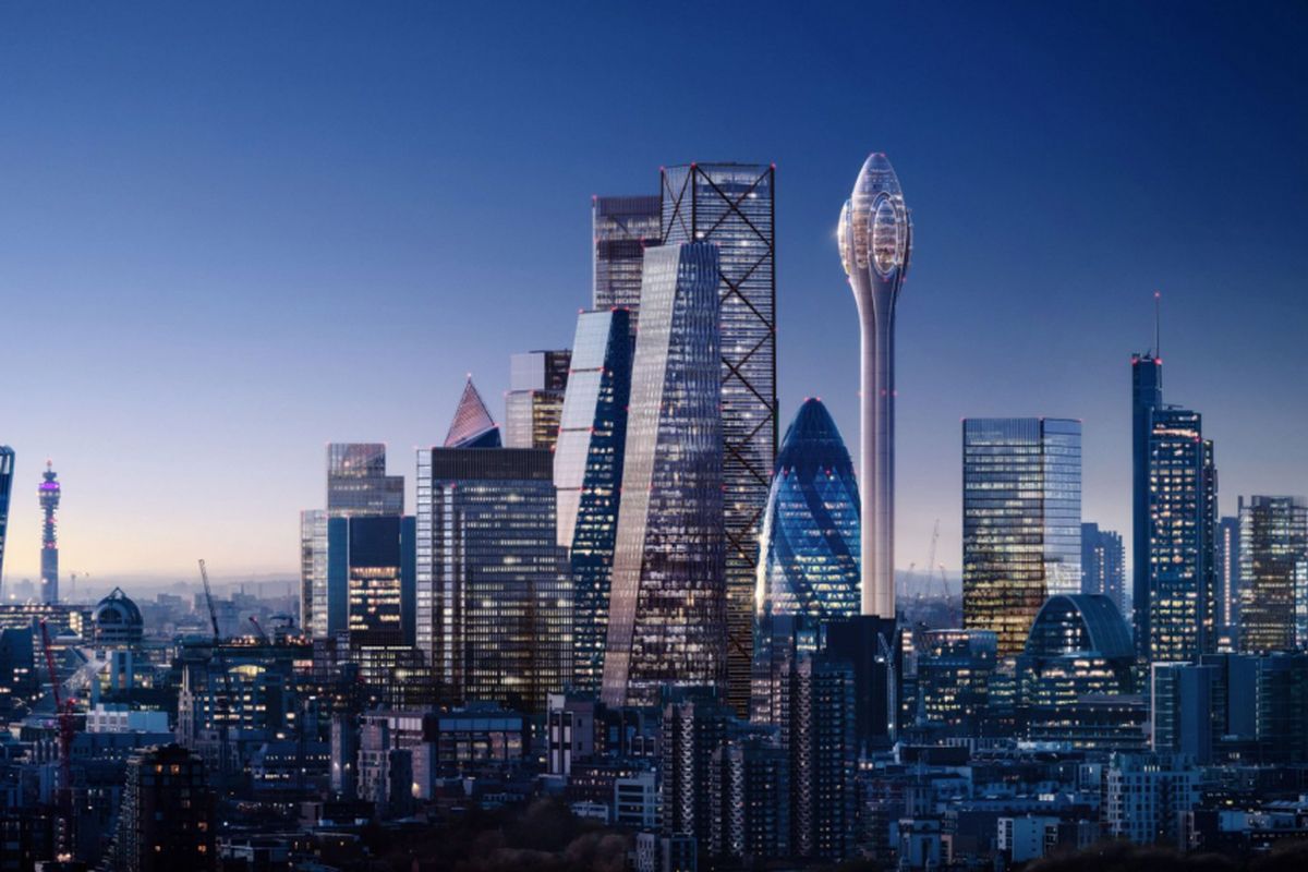 Foster + Partners merancang gedung berbentuk bunga tulip raksasa yang dirancang setinggi 305,3 meter