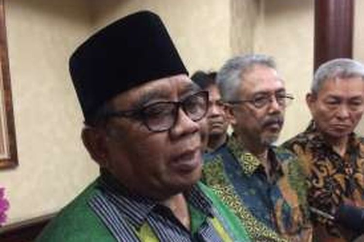 Ketua Umum LDII, Abdullah Syam di Kantor Kementerian Agama, Jakarta, Kamis (3/11/2016).