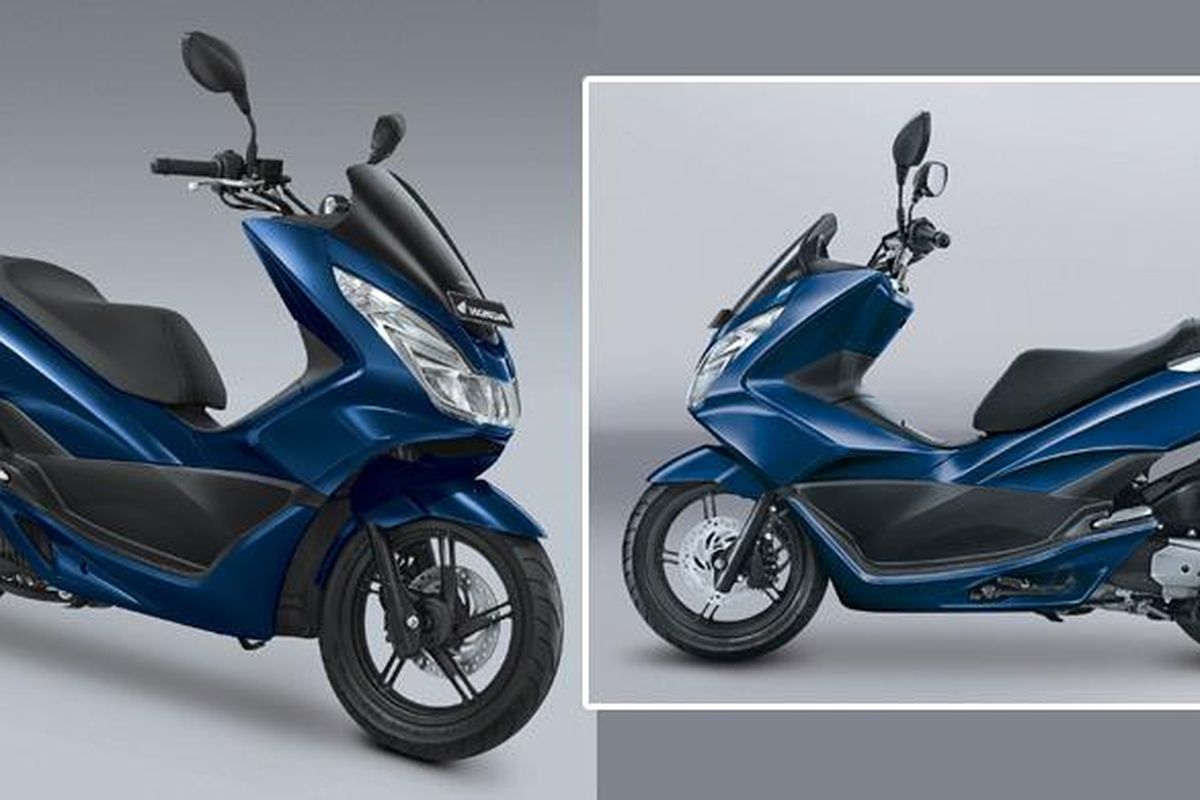 Honda PCX mendapat siraman kelir baru Exclusive Poseidon Blue.