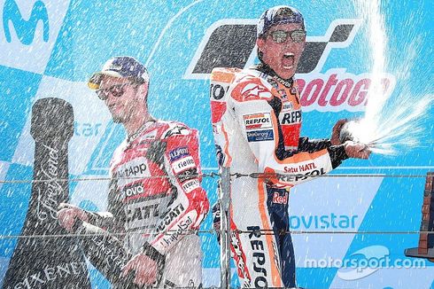 Jurus Marquez Kalahkan Dovizioso di Aragon