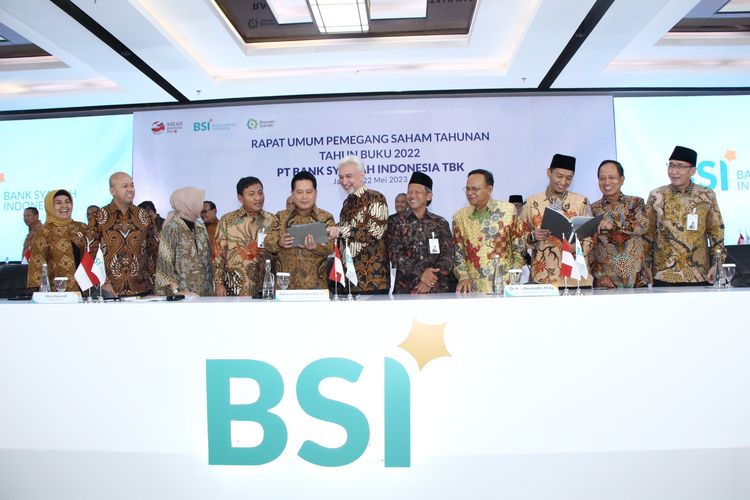 RUPS PT Bank Syariah Indonesia Tbk (BSI) di Jakarta, Senin (22/5/2023)