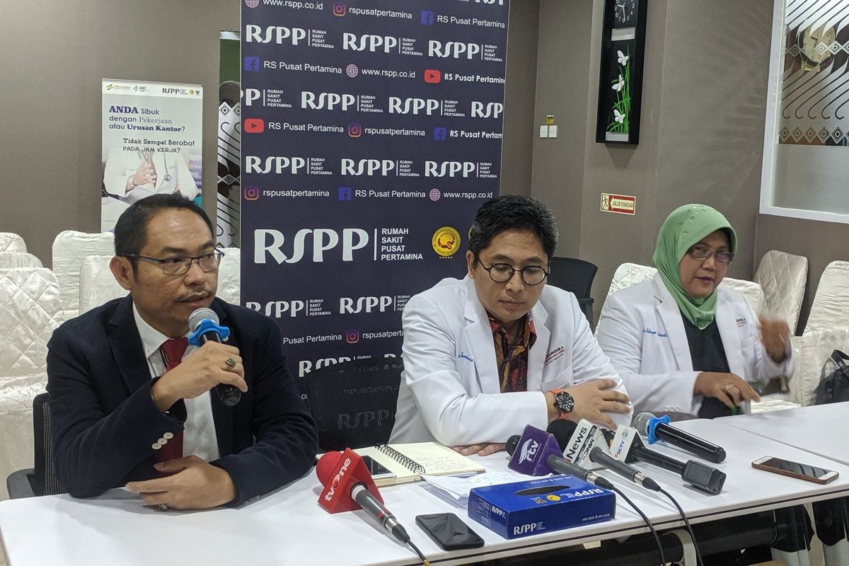 Konferensi pers oleh manajamen RSPP mengenai korban demo rusuh di Gedung DPR, Selasa (24/9/2019) malam.