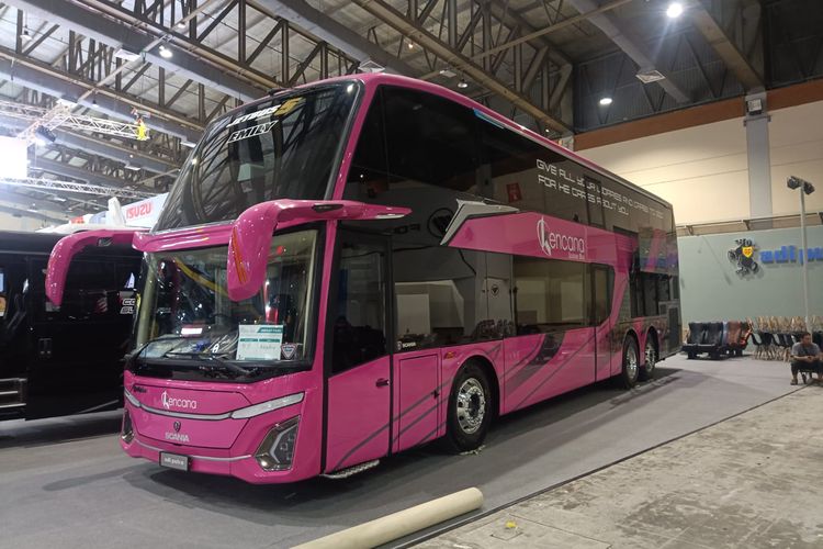 Bus baru PO Kencana buatan Karoseri Adiputro di GIICOMVEC 2024