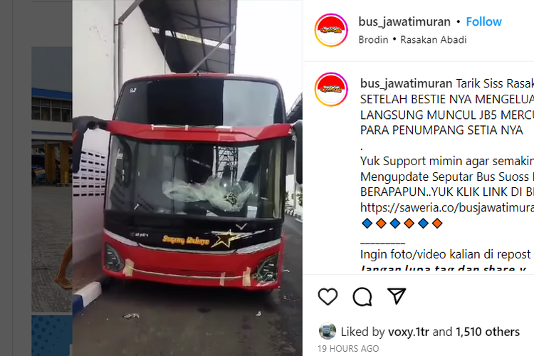 Bocoran bus baru PO Sugeng Rahayu