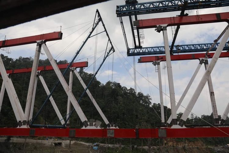 Jembatan Gladak Perak masih di Lumajang masih dalam proses, ditarget selesai Maret 2023