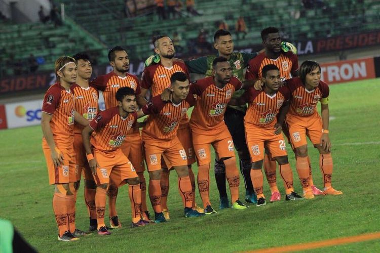 Skuad Pusamania Borneo FC pada Piala Presiden 2017.