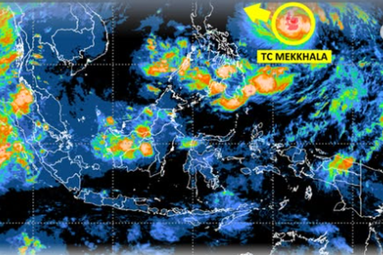 Siklon Tropis Mekkhala Diprediksi Menguat Jadi Kategori 3, Ini Dampaknya bagi Indonesia