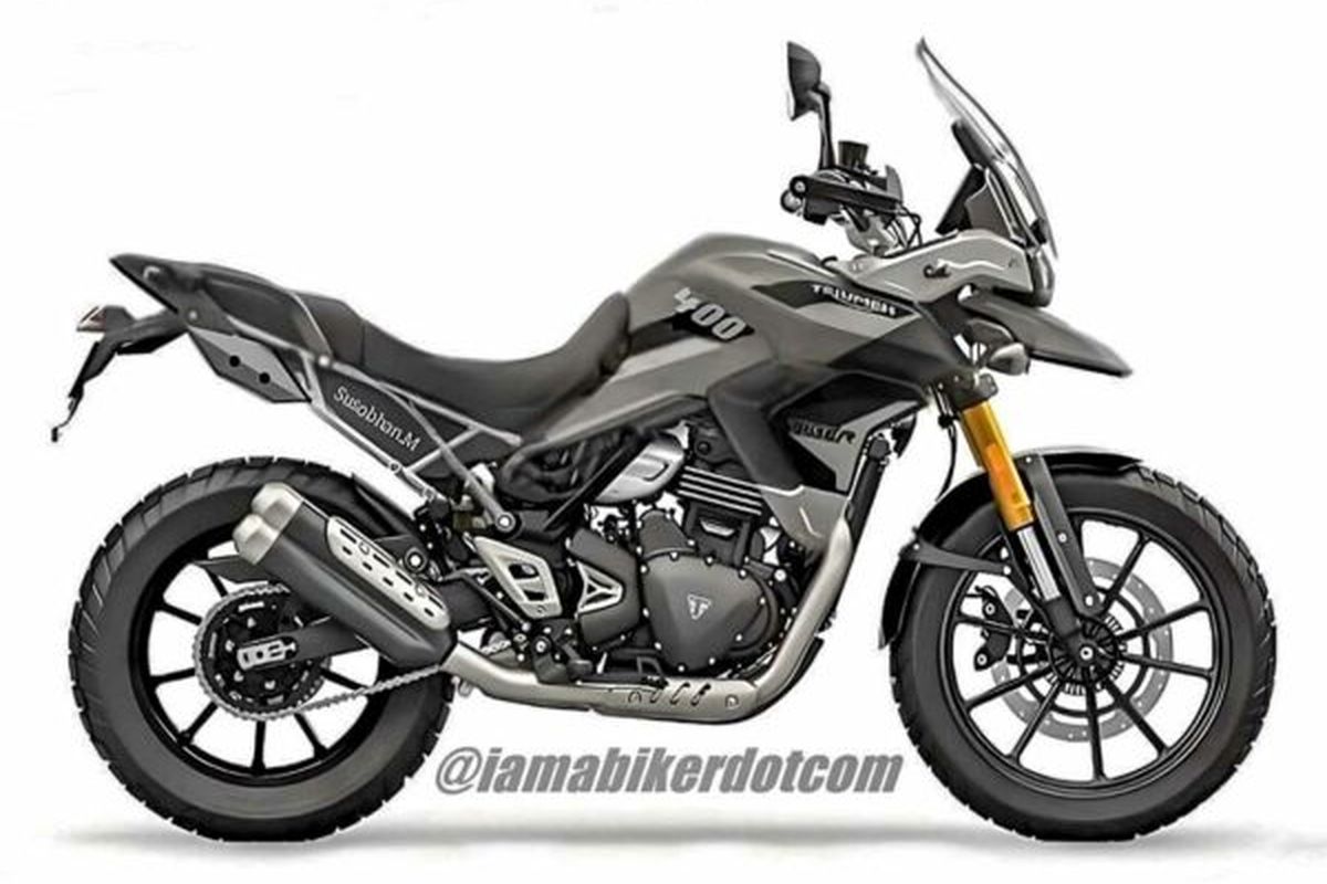 Render motor petualang Triumph Tiger 400