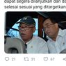 Menteri PUPR Basuki Hadimuljono dan Menteri ATR/BPN Sofyan Djalil Sehat