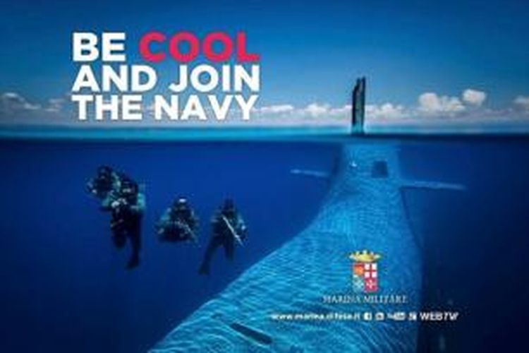 Kementerian Pertahanan Italia dikecam setelah menggunakan bahasa Inggris dalam poster-poster perekrutan anggota baru angkatan laut negeri itu.