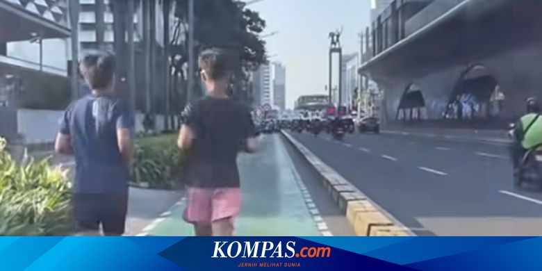 Viral 2 Pemuda Joging di Jalur Sepeda Dekat GI, Bagaimana Aturannya?