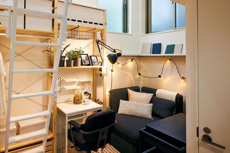 Ruangan apartemen mini yang disewakan IKEA Jepang