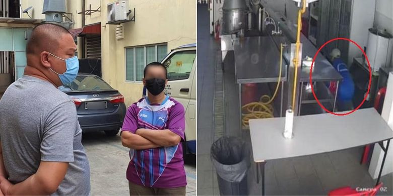 Ernest Ong (kiri) pemilik restoran di Malaysia yang membiarkan maling di gudangnya pergi, karena merasa kasihan pelaku mempunyai bayi tapi tidak ada uang untuk membeli susu.