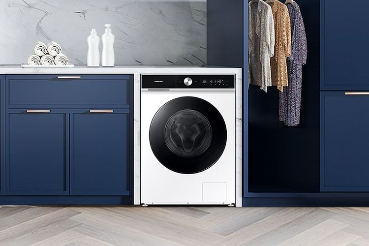 Mesin cuci Samsung Bespoke AI Washer Dryer Combo. 