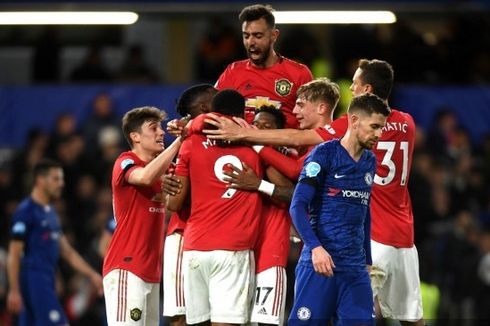 Hasil Chelsea Vs Man United, Setan Merah Unggul 1-0 di Babak I