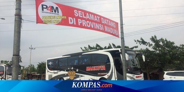 Ratusan Spanduk Provinsi Madura Harga Mati Dipasang Di Akses Tol Suramadu