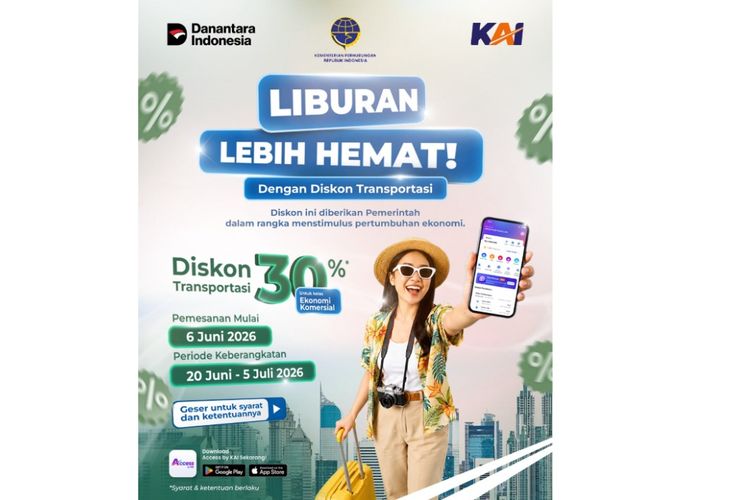Cara Mendapatkan Diskon Tiket Kereta 30 Persen KAI Daop 6 untuk Libur Sekolah 2026