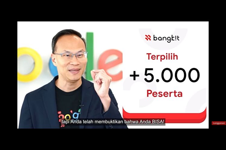 Managing Director, Google Indonesia Randy Jusuf saat pembukaan program Bangkit 2023.