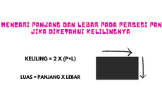 Cara Mencari Panjang dan Lebar pada Persegi Panjang