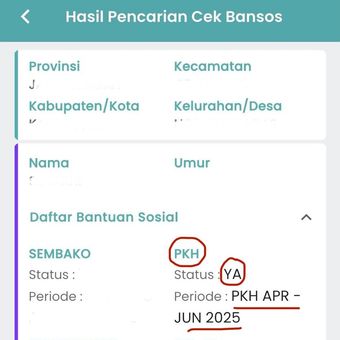 Cara cek penerima PKH 2025. PKH 2025 tahap 2. Hasil pencairan cek bansos PKH 2025. Bansos PKH 2025 tahap 2.